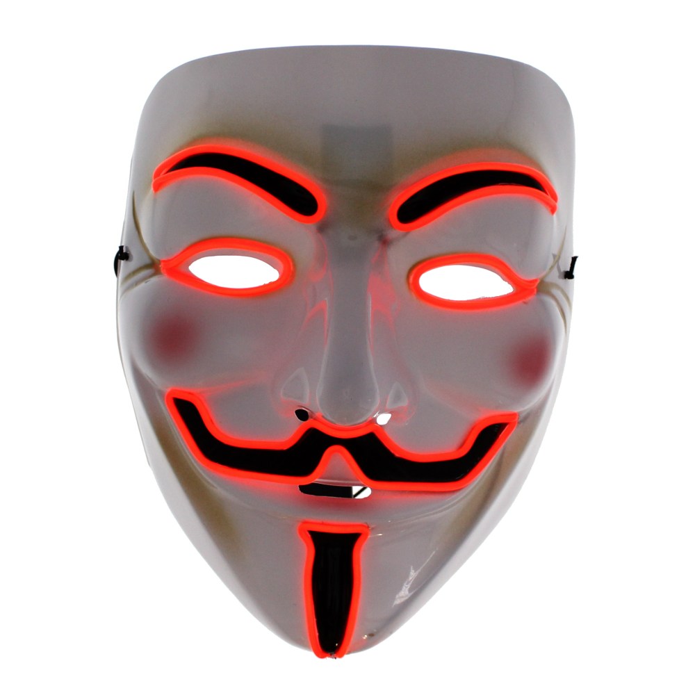 Masques d'Halloween V Pour Vendetta Hackers Masque, Anonyme Guy Cosplay  Masque Costume Costume Accessoire Jouets Pour Garçon Fille